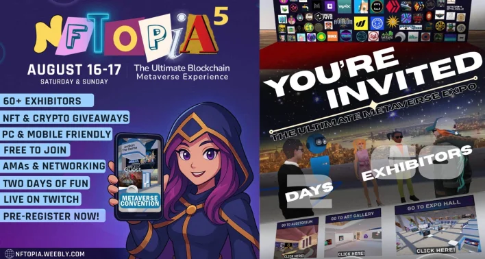 NFTOPIA 5 Metaverse Convention Launches Groundbreaking Web3 Expo: 16-17 August 2025