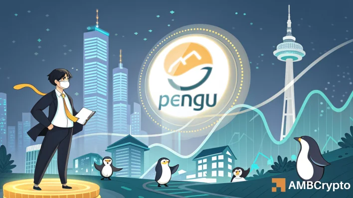Korean whales load up, But PENGU’s rally may stall without…