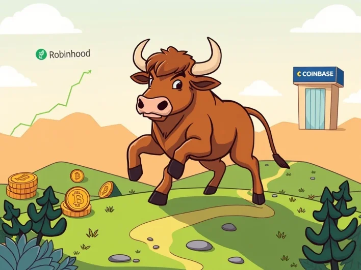 Crypto Bull Market: Bernstein Sees Monumental Gains for Robinhood and Coinbase