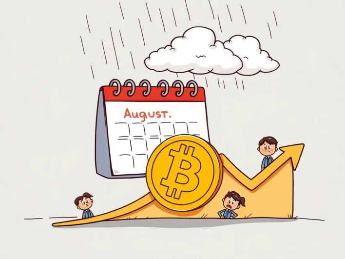 Urgent Alert: Bitcoin Price Faces Critical Weakness Ahead of August Downturn