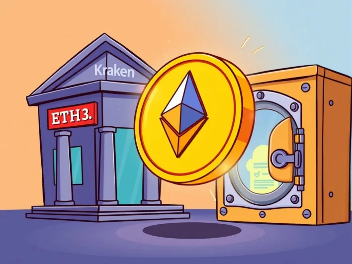 Significant ETH Withdrawal: Over 23,000 Ethereum Leaves Kraken for Secure Cold Storage