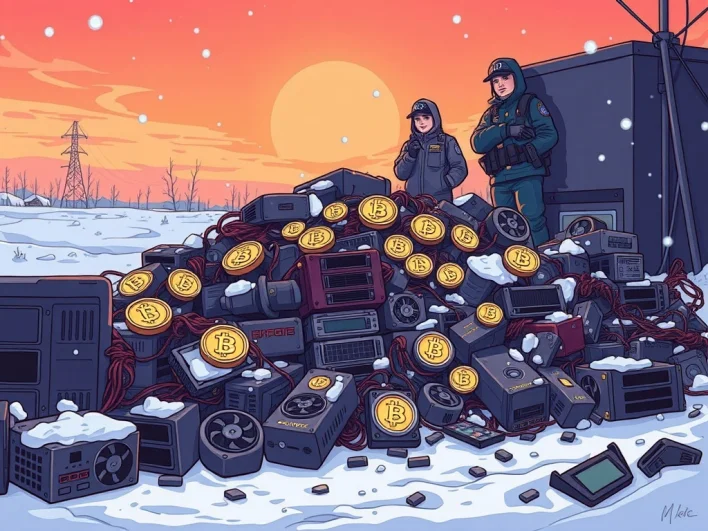 Illegal Crypto Miners: Russia’s Sweeping 8K Seizure Shakes the Industry