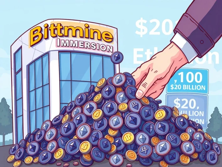 Ethereum Purchases: Bitmine Immersion Targets Massive $20 Billion Goal