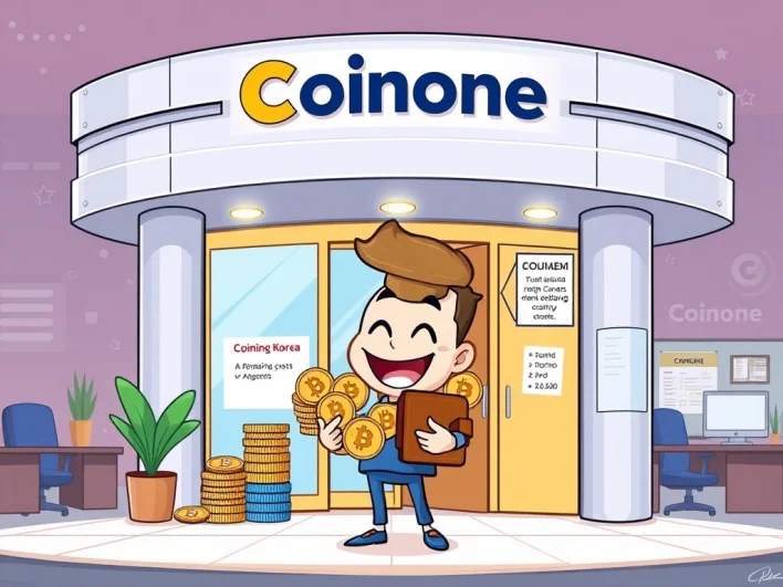 South Korean Crypto Exchange Coinone’s Groundbreaking Digital Asset Sale