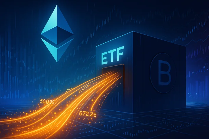 Ethereum ETF Inflows Hit Record $726M—BlackRock Alone Drew $500M