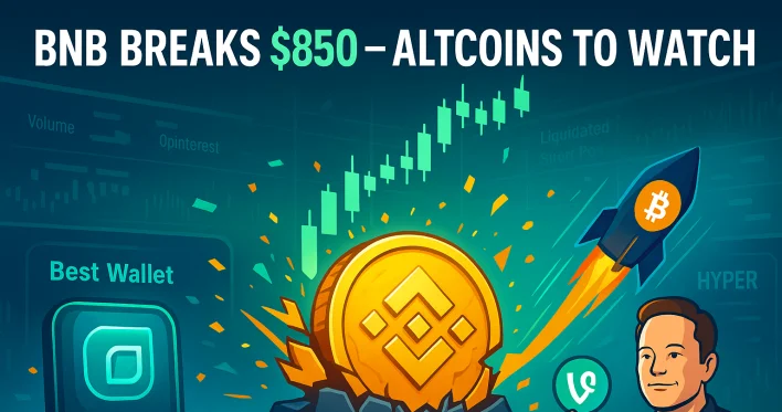 BNB Explodes in Rally Above $800, Bulls Aim for $900: Top Altcoins to Join the Rush