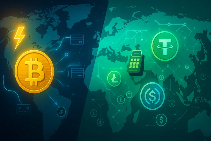 Bitcoin Tops US Crypto Payments, Stablecoins Rule Asia: Report