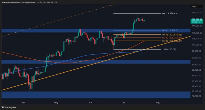 Bitcoin Price Analysis: BTC Unlikely to Revisit ATH Before Testing $111K Support