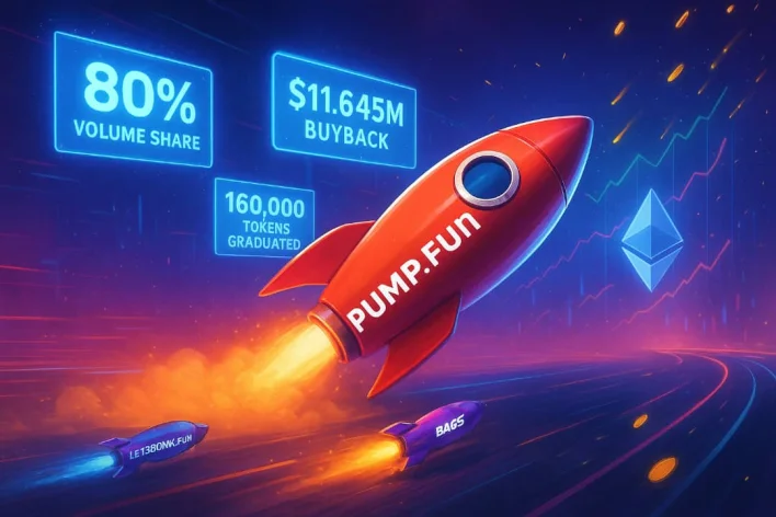 Pump.fun Seizes 80% Solana Launchpad Share, Surpasses Ethereum in Daily Revenue