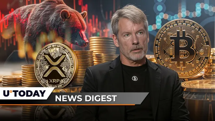 XRP Bears Stunned by 51,209% Liquidation Imbalance, Saylor Issues One-Word Verdict for Bitcoin, Cardano Founder Issues Crucial Scam Alert: Crypto News Digest